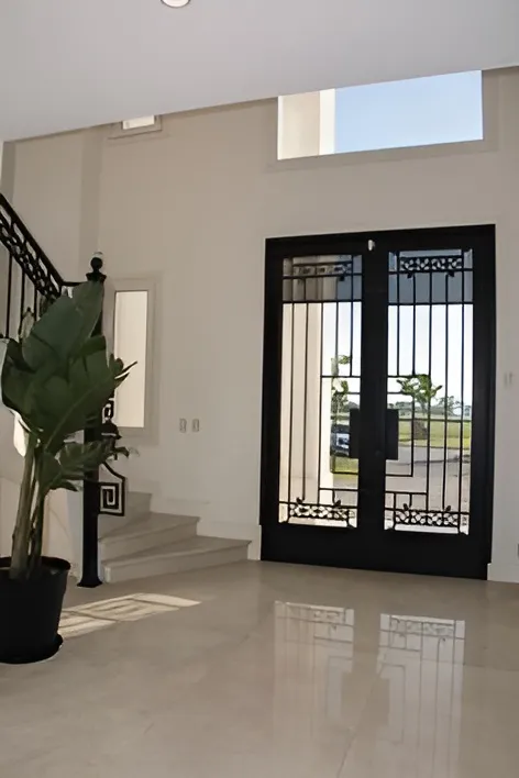 أبواب حديد مع زجاج فلل الرياض