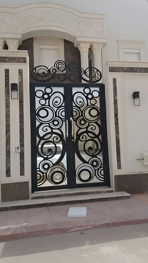 أبواب حديد فخمة مع زجاج