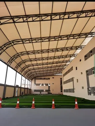 ترميم مظلات مدارس متضررة الرياض