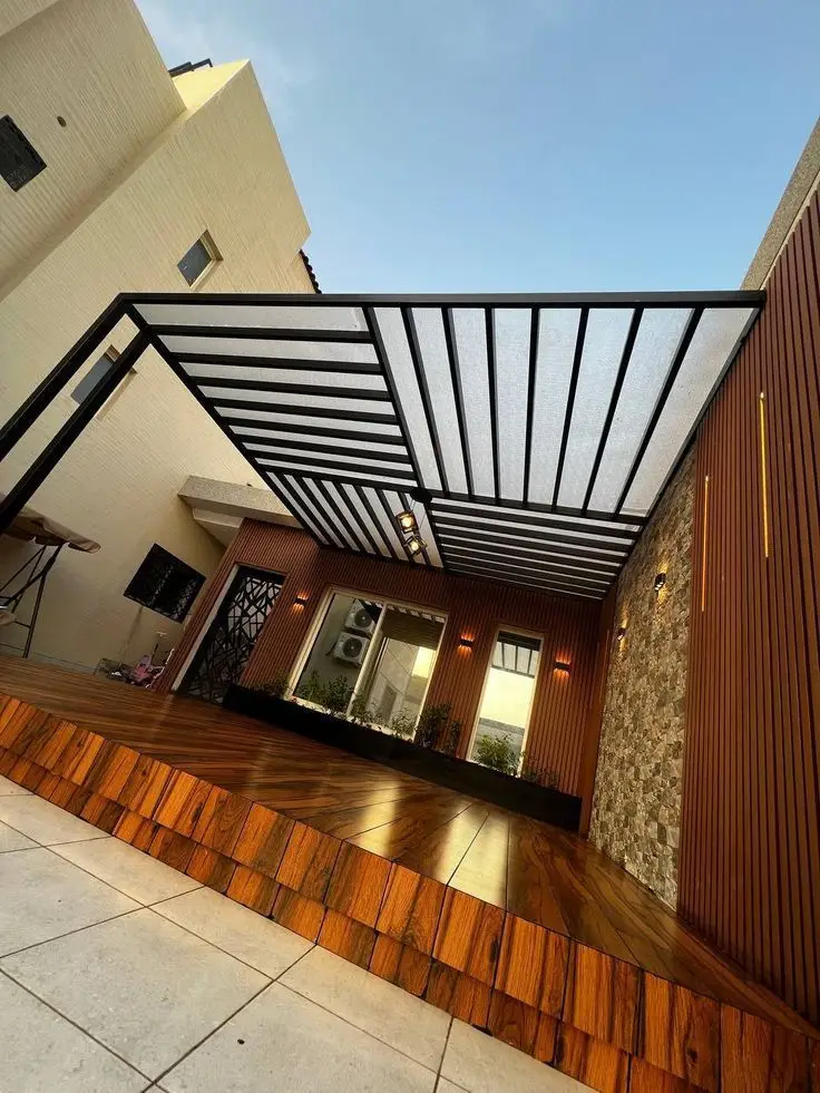 مظلة-برجولة-مدخل-فيلا-الرياض مظلة برجولة مدخل فيلا الرياض